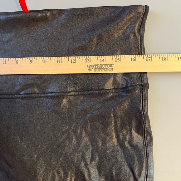 Spanx Faux Leather Black High-Waisted Leggings 3X - Picture 6 of 6